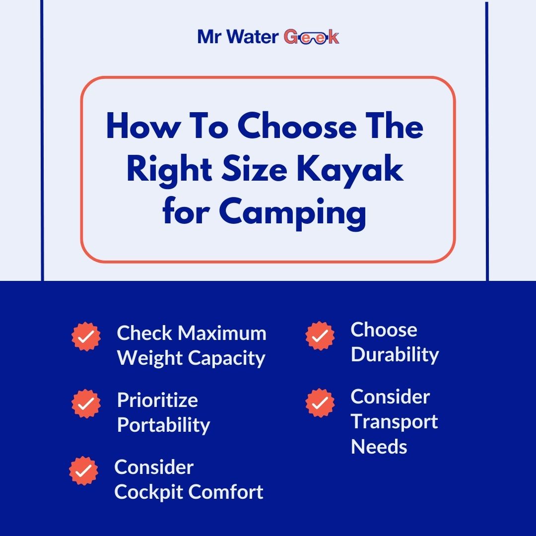 right size kayak for camping how to choose the right size kayak for camping