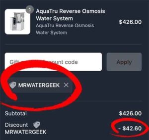 AquaTru Coupon Code AquaTru Coupon Code