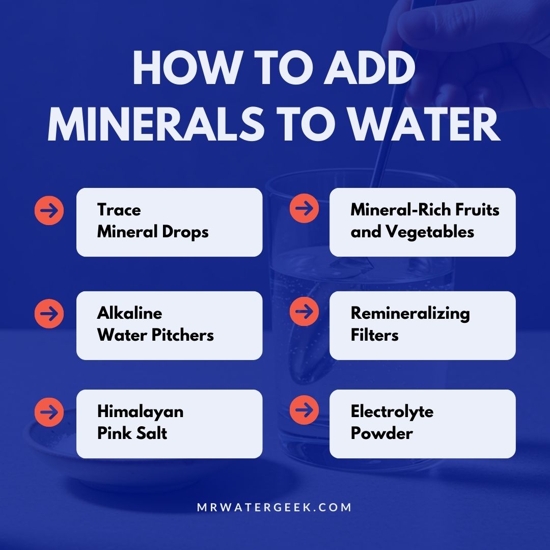 how to add minerals to water