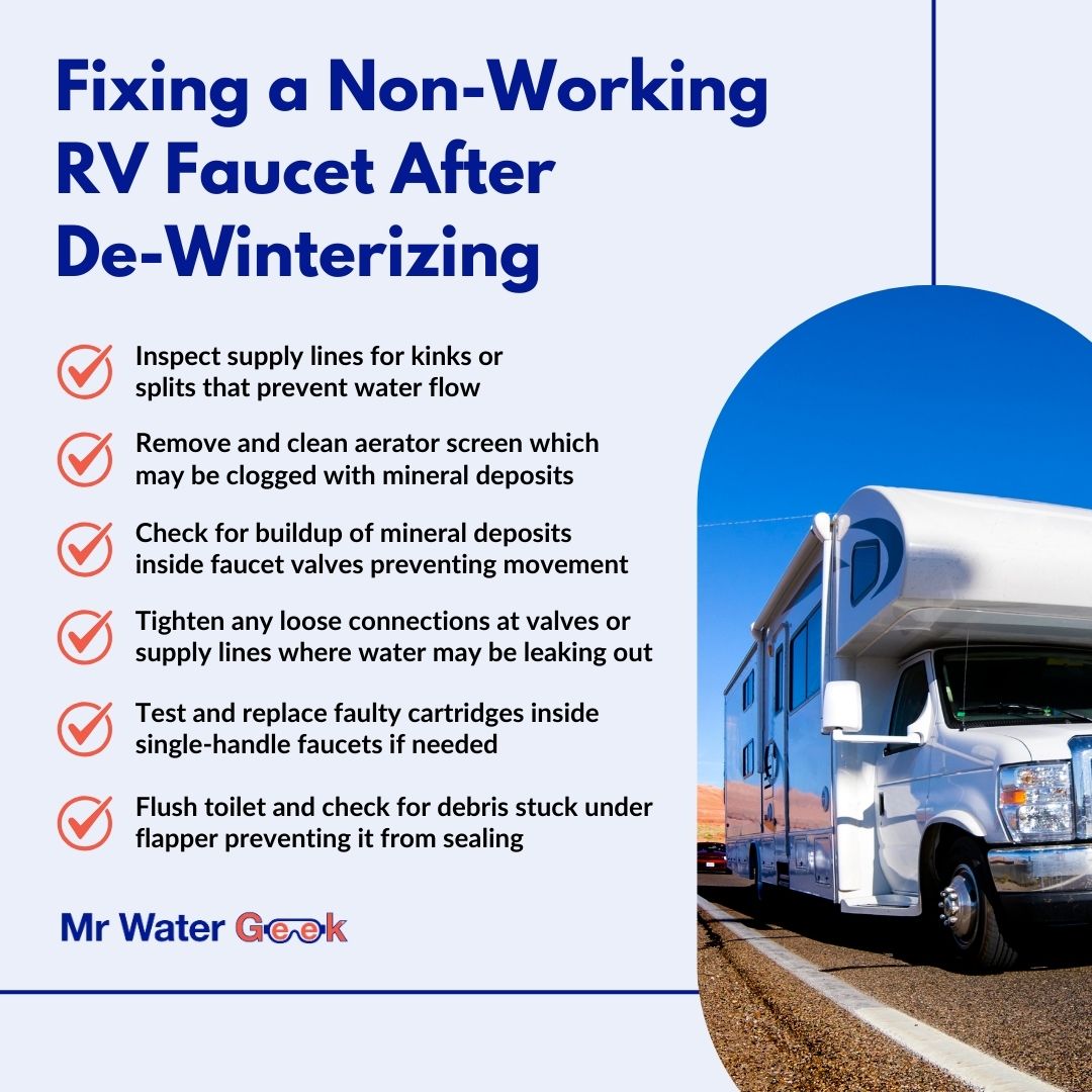 fixing a non working rv faucet fixing a non working rv faucet after de winterizing
