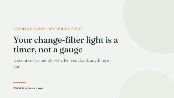 Read This Before You Replace Your Refrigerator Water Filter