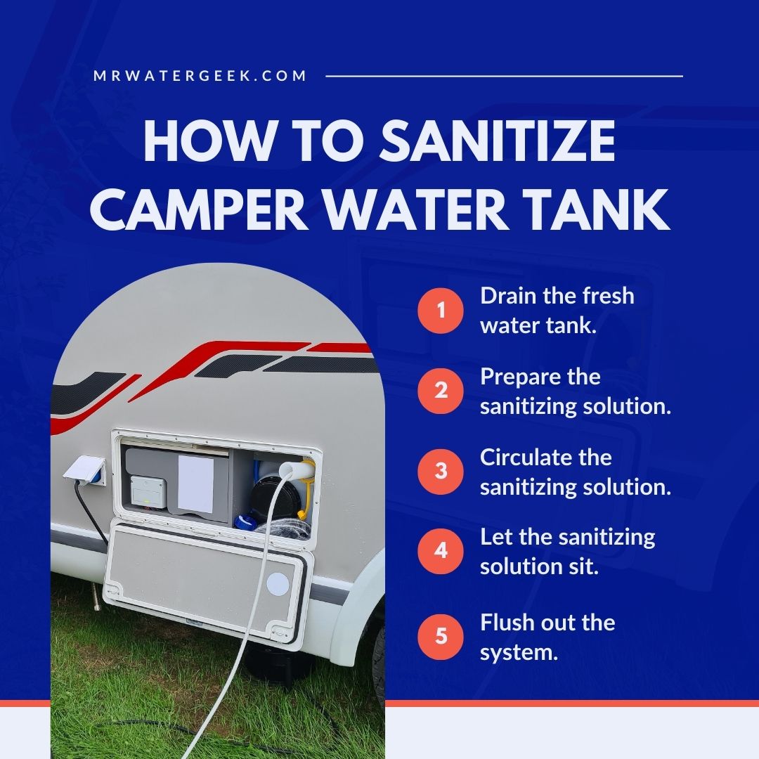 how to sanitize camper water tank