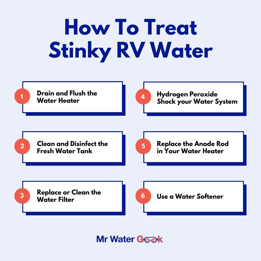 how to treat stinky rv water steps