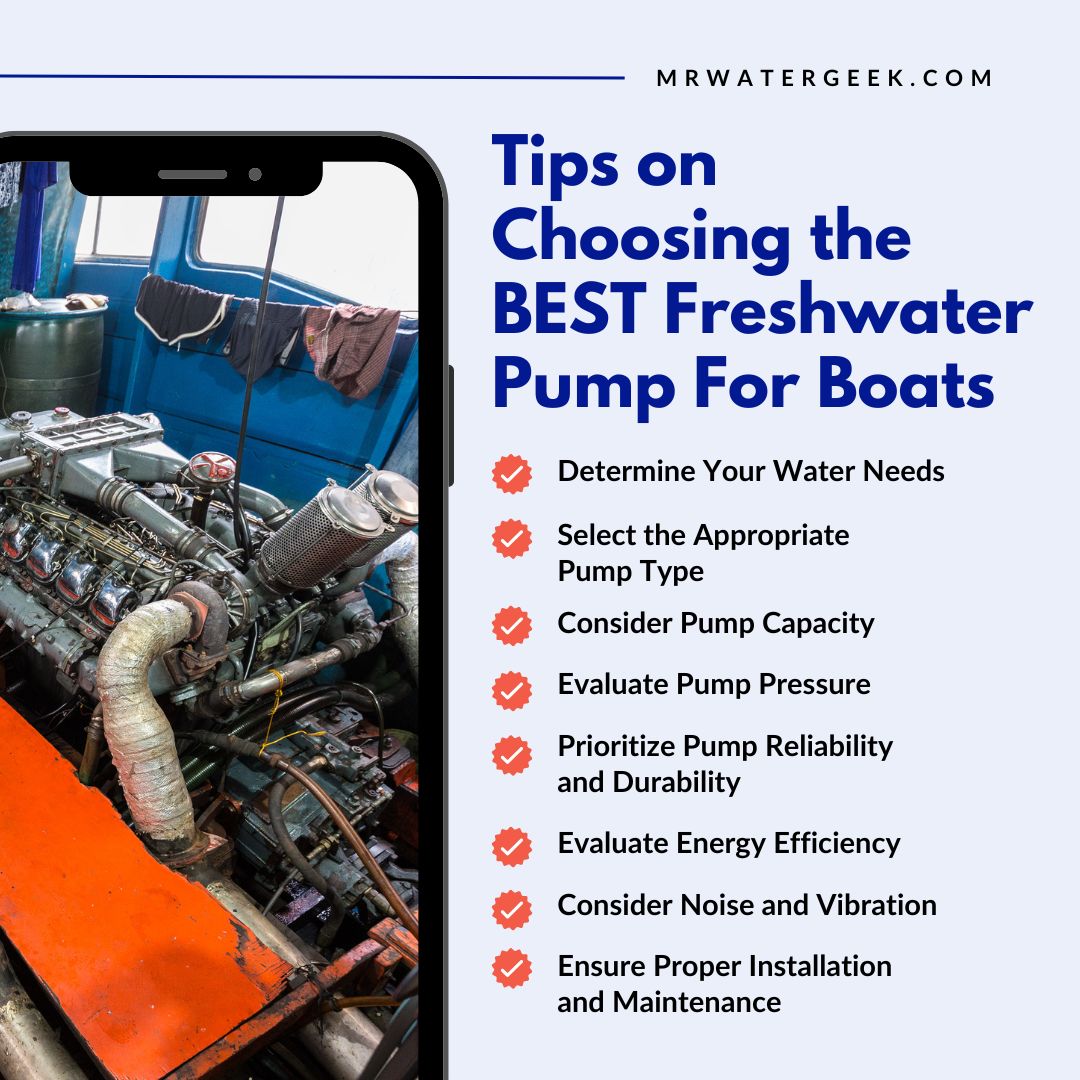 tips on choosing the best freshwater pump for boats