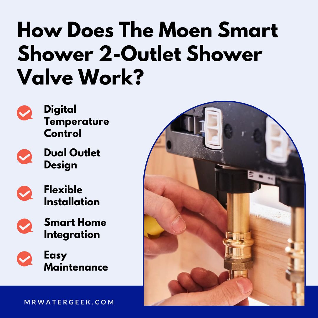 how does the moen smart shower 2 outlet shower valve work