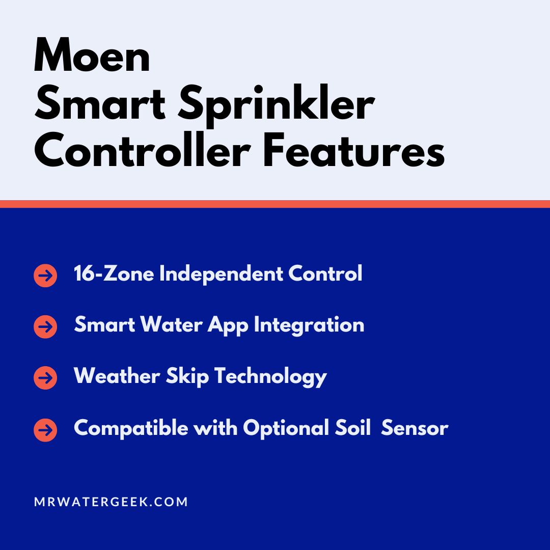 moen smart sprinkler controller features