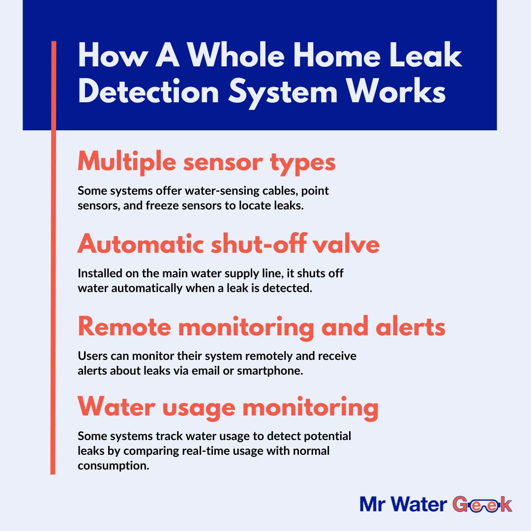 how a whole home leak detection system works