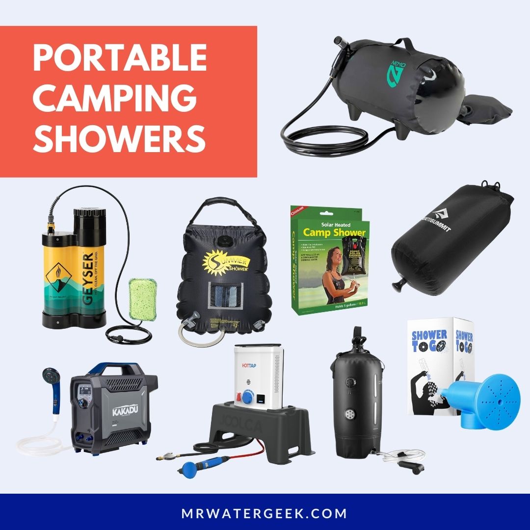 portable camping showers types