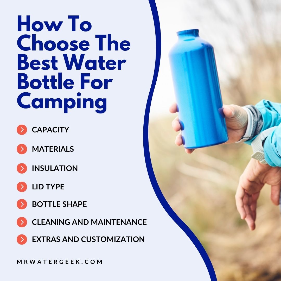 how to choose the best water bottle for camping