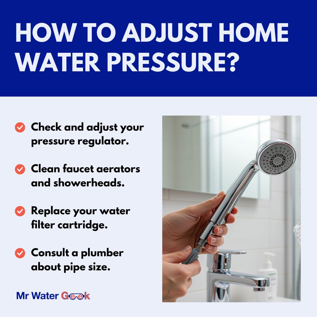 how to adjust home water pressure